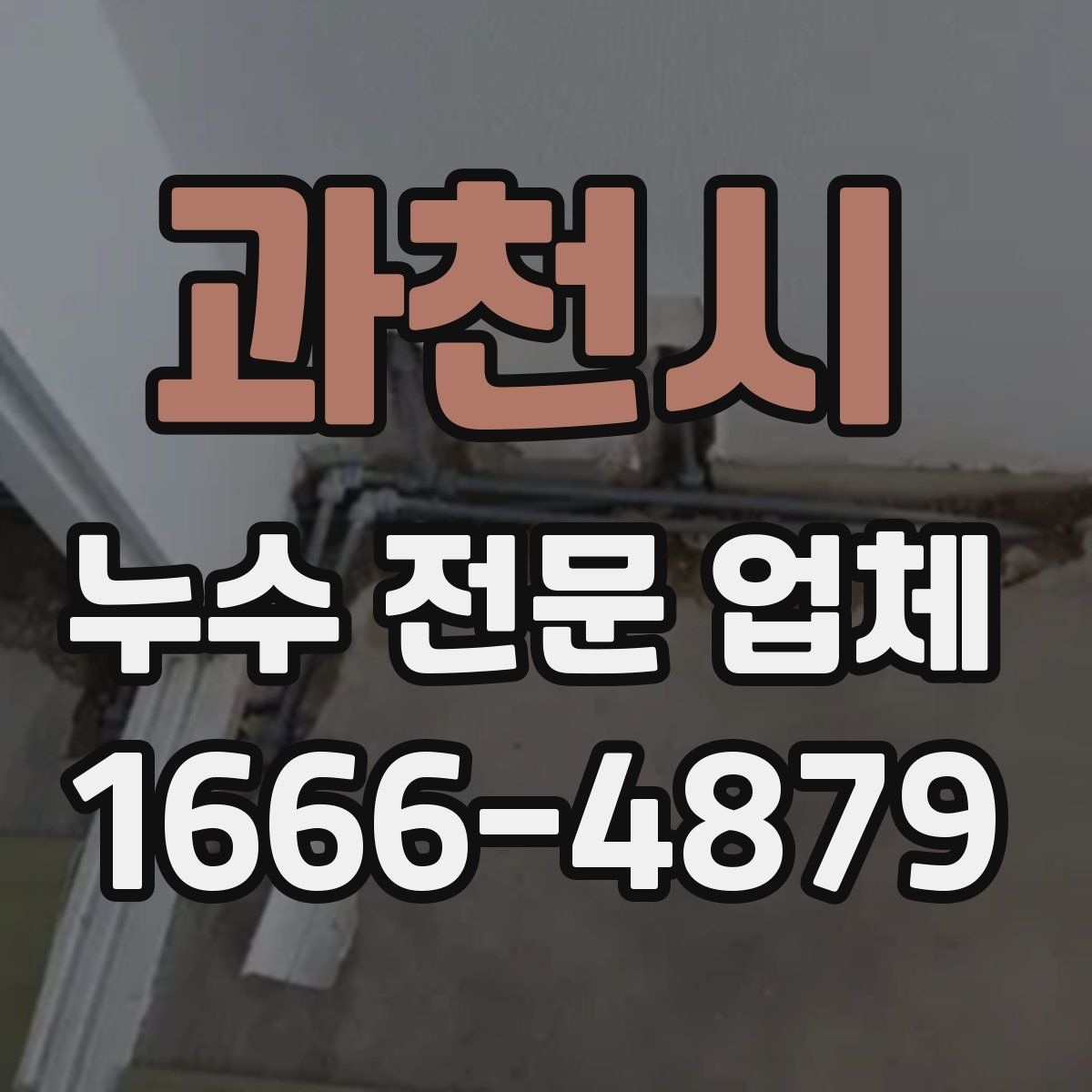 과천시 누수 전문 업체
