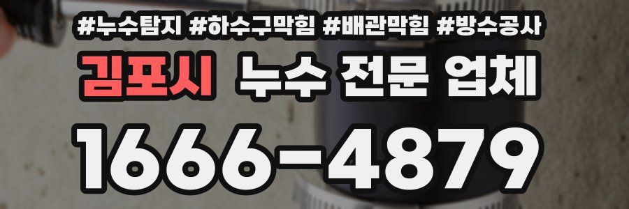 김포시 누수 전문 업체