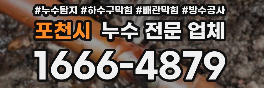 포천시 누수 전문 업체
