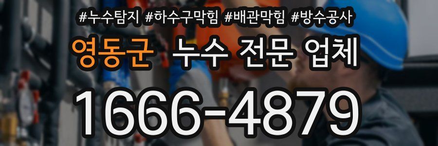 영동군 누수 전문 업체