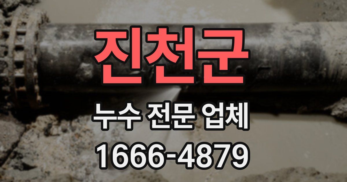 진천군 누수 전문 업체