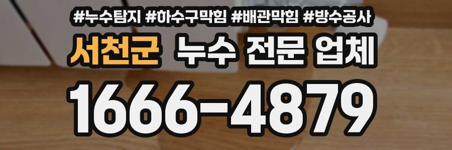 서천군 누수 전문 업체