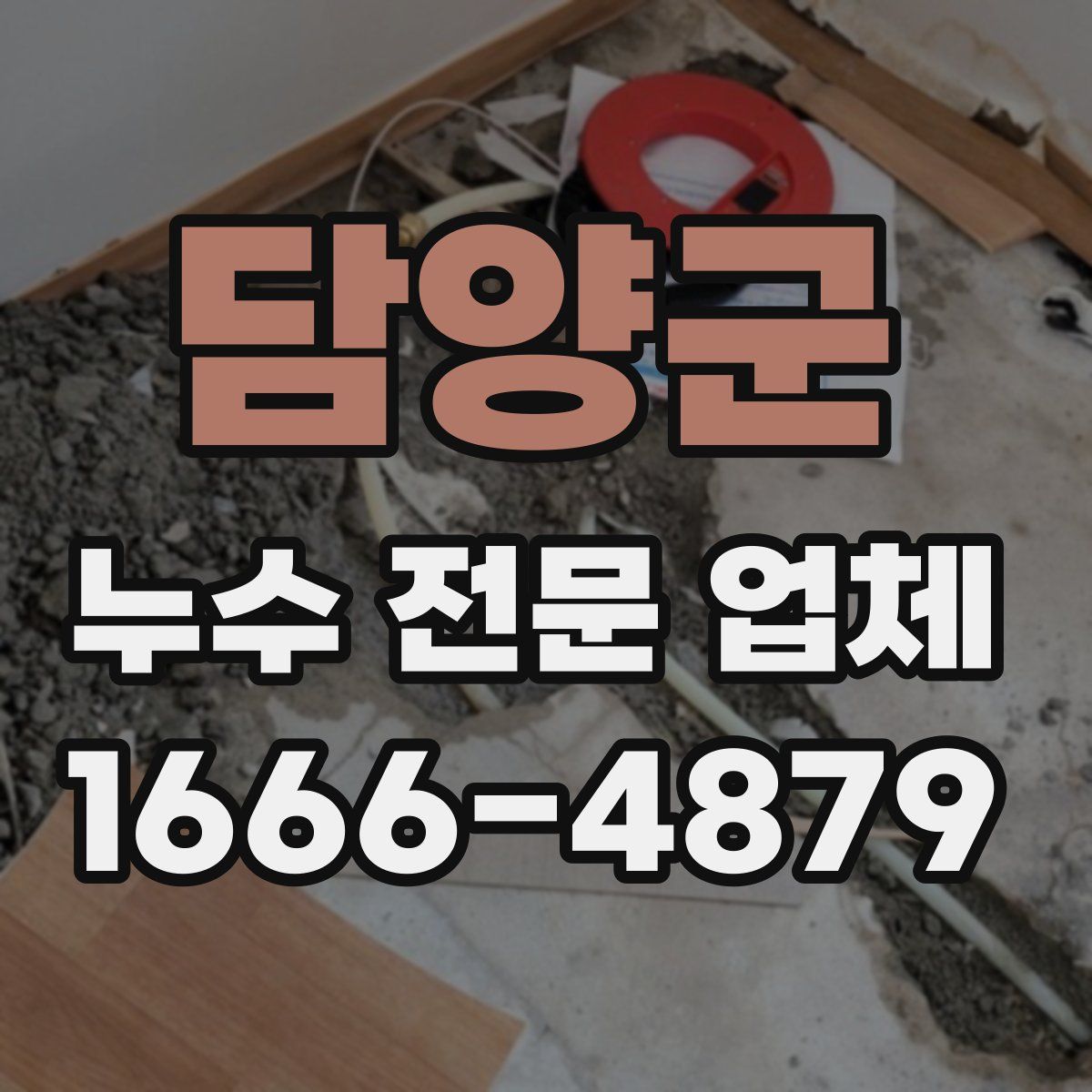 담양군 누수 전문 업체