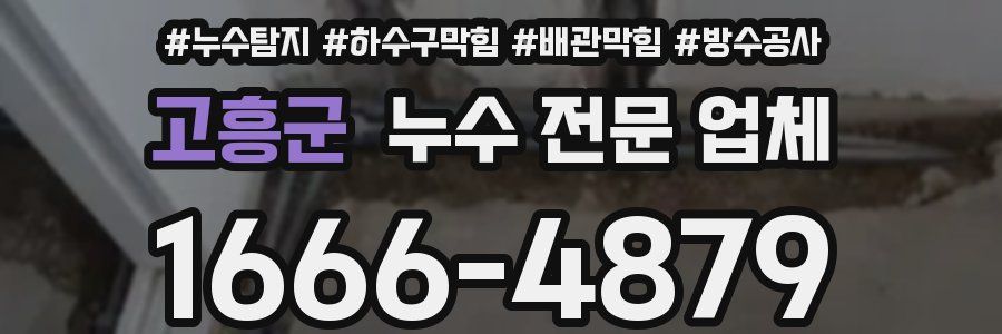 고흥군 누수 전문 업체