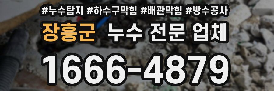 장흥군 누수 전문 업체