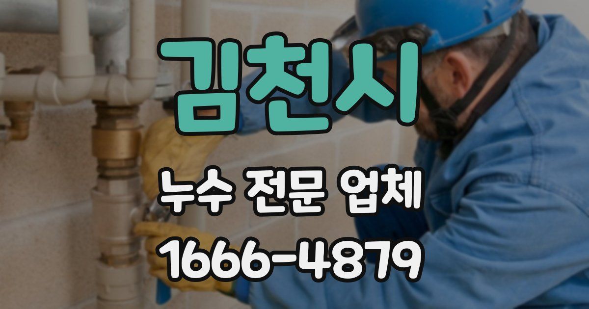 김천시 누수 전문 업체