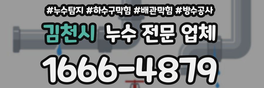 김천시 누수 전문 업체