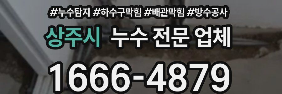 상주시 누수 전문 업체