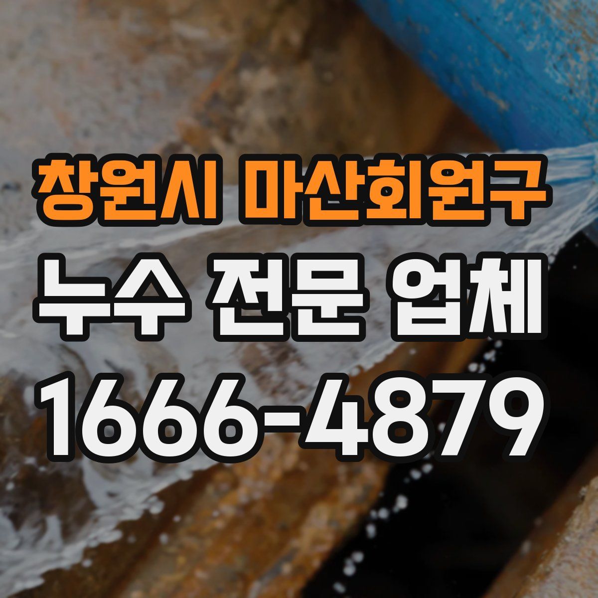창원시 마산회원구 누수 전문 업체
