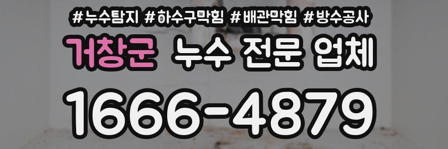 거창군 누수 전문 업체