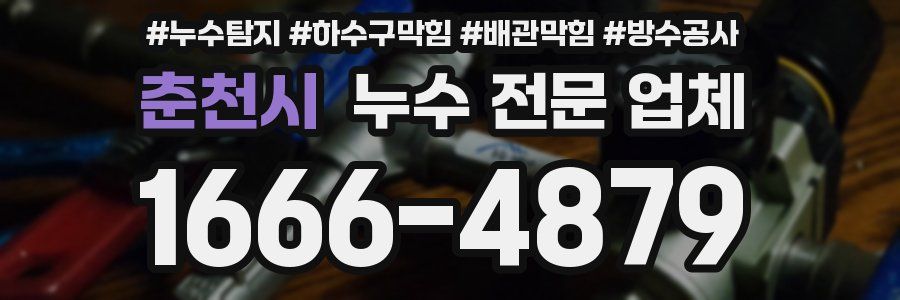 춘천시 누수 전문 업체