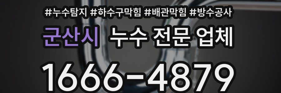 군산시 누수 전문 업체