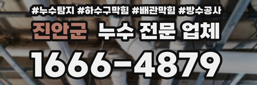 진안군 누수 전문 업체