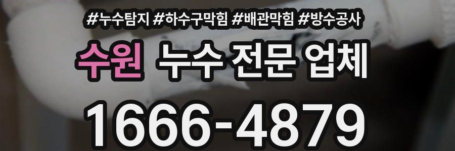 수원 누수 전문 업체