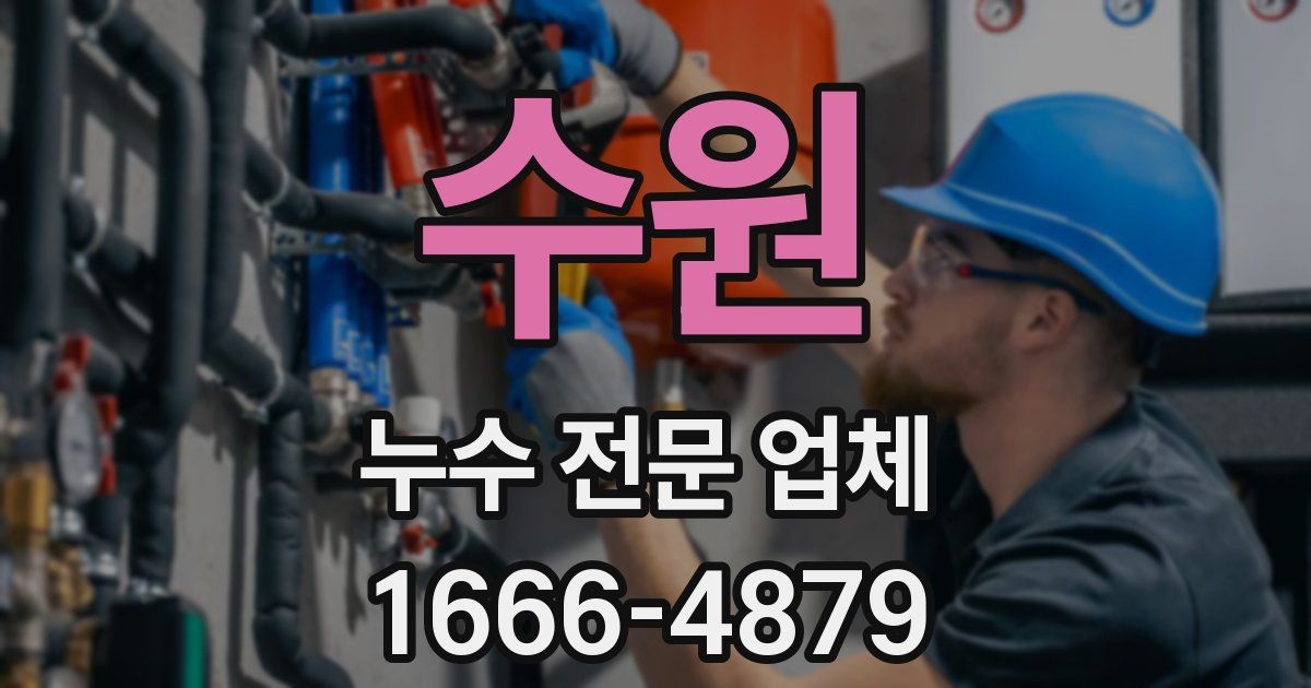 수원 누수 전문 업체
