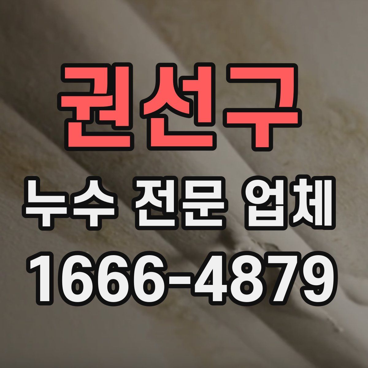 권선구 누수 전문 업체