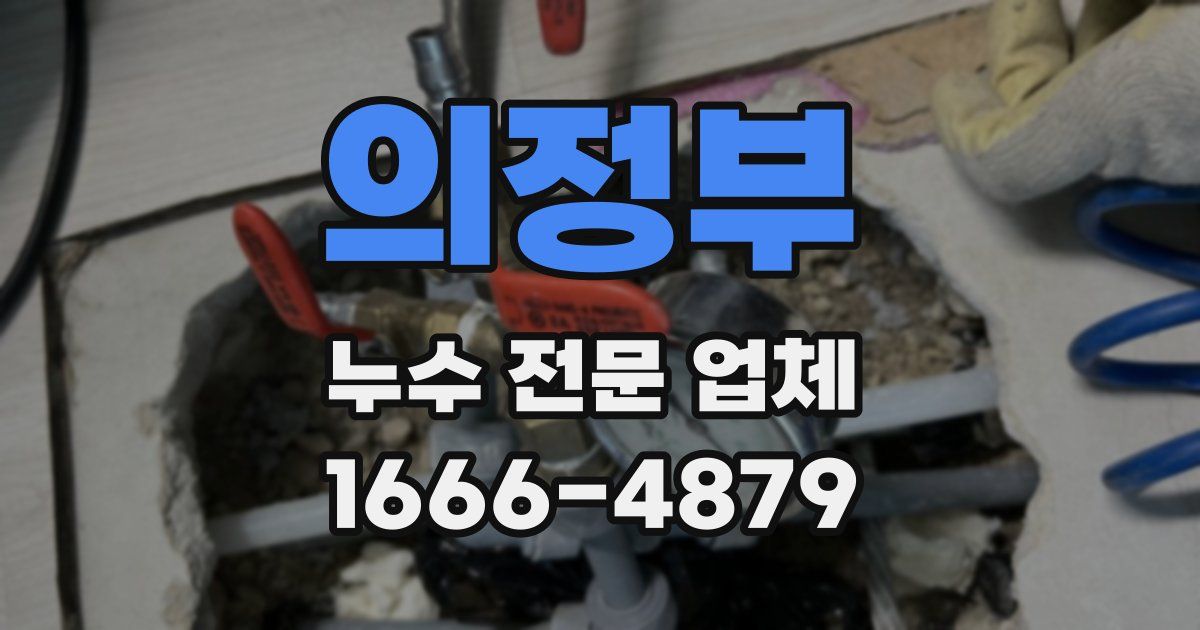 의정부 누수 전문 업체