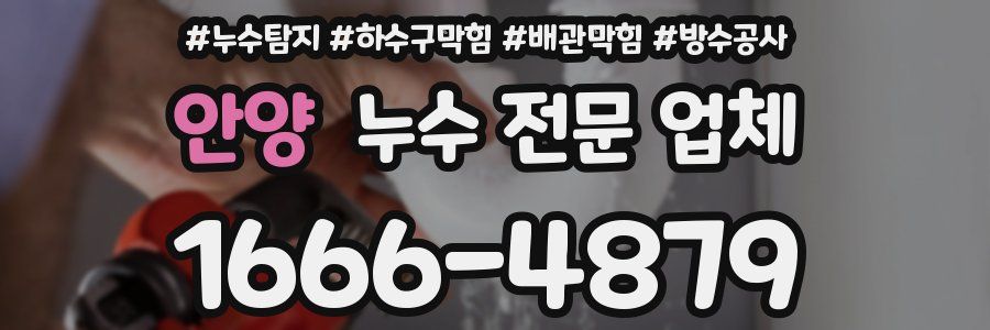 안양 누수 전문 업체