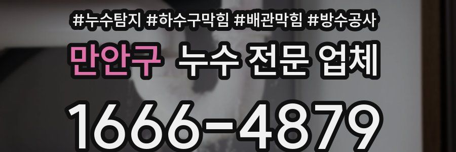 만안구 누수 전문 업체