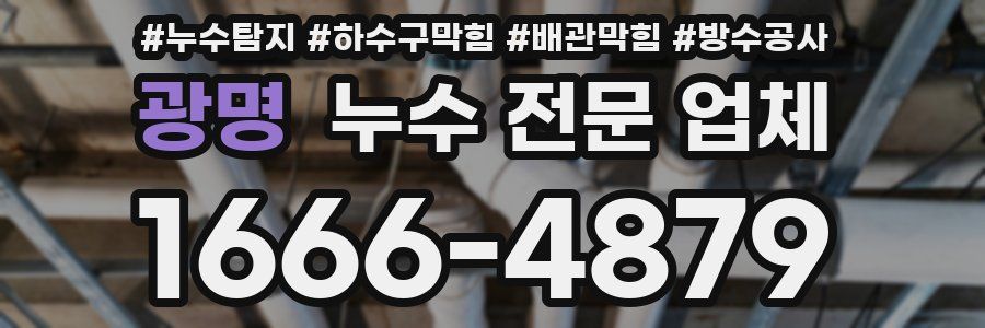 광명 누수 전문 업체