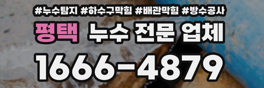 평택 누수 전문 업체