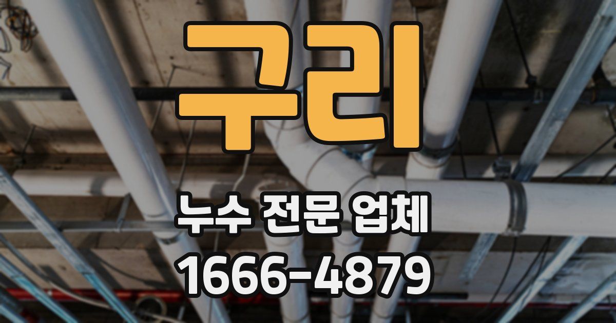 구리 누수 전문 업체