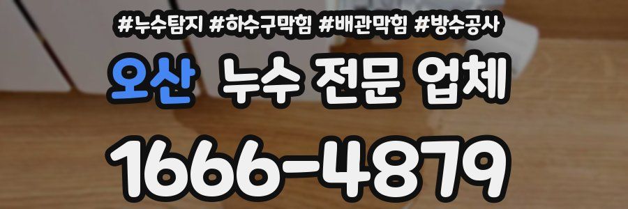 오산 누수 전문 업체