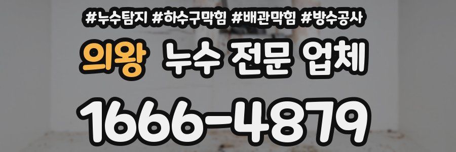 의왕 누수 전문 업체