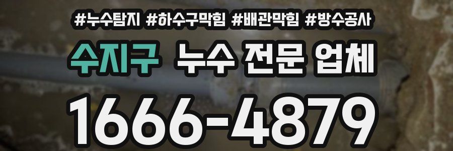 수지구 누수 전문 업체