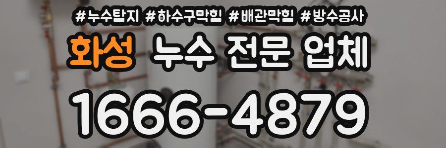 화성 누수 전문 업체