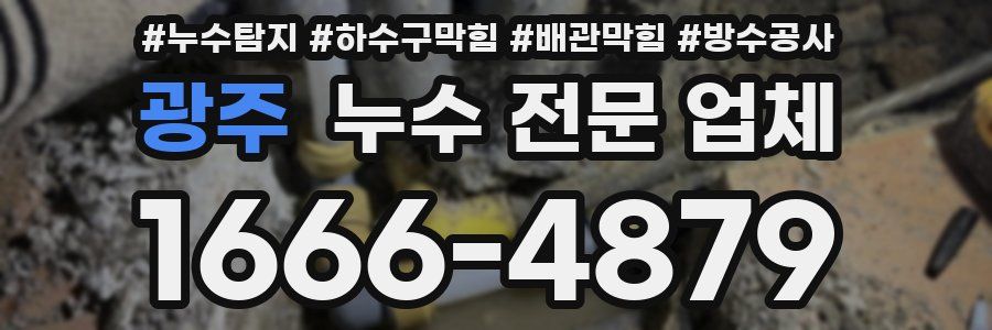 광주 누수 전문 업체