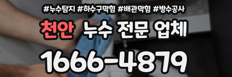 천안 누수 전문 업체