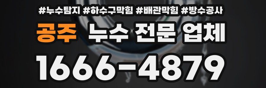 공주 누수 전문 업체