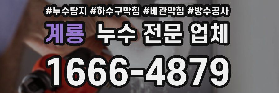 계룡 누수 전문 업체