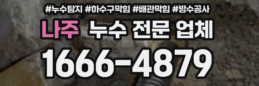 나주 누수 전문 업체