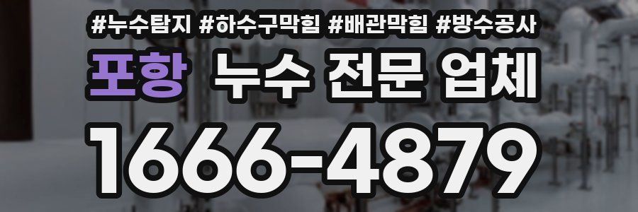 포항 누수 전문 업체