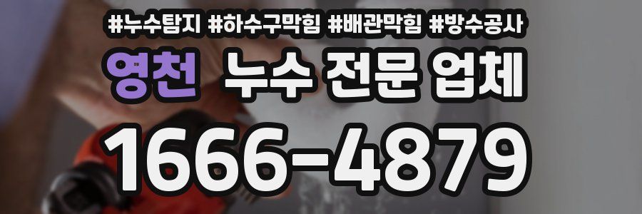 영천 누수 전문 업체
