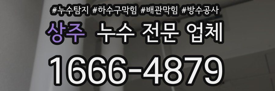 상주 누수 전문 업체