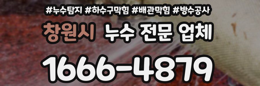 창원시 누수 전문 업체