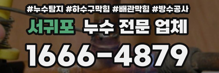서귀포 누수 전문 업체