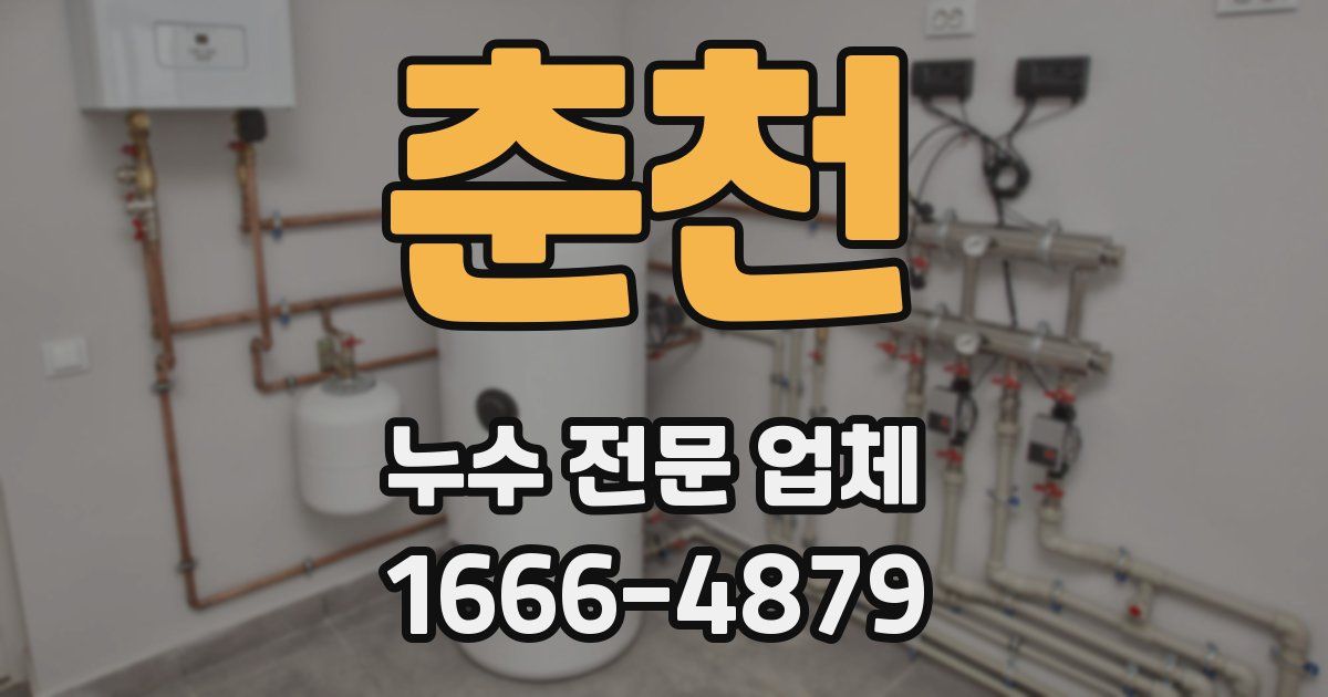 춘천 누수 전문 업체