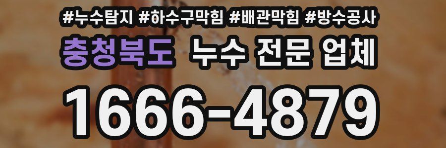 충청북도 누수 전문 업체