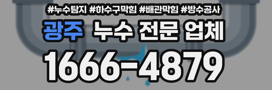 광주 누수 전문 업체