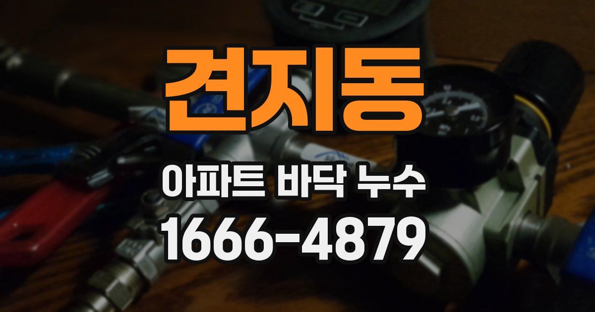 견지동 아파트 바닥 누수