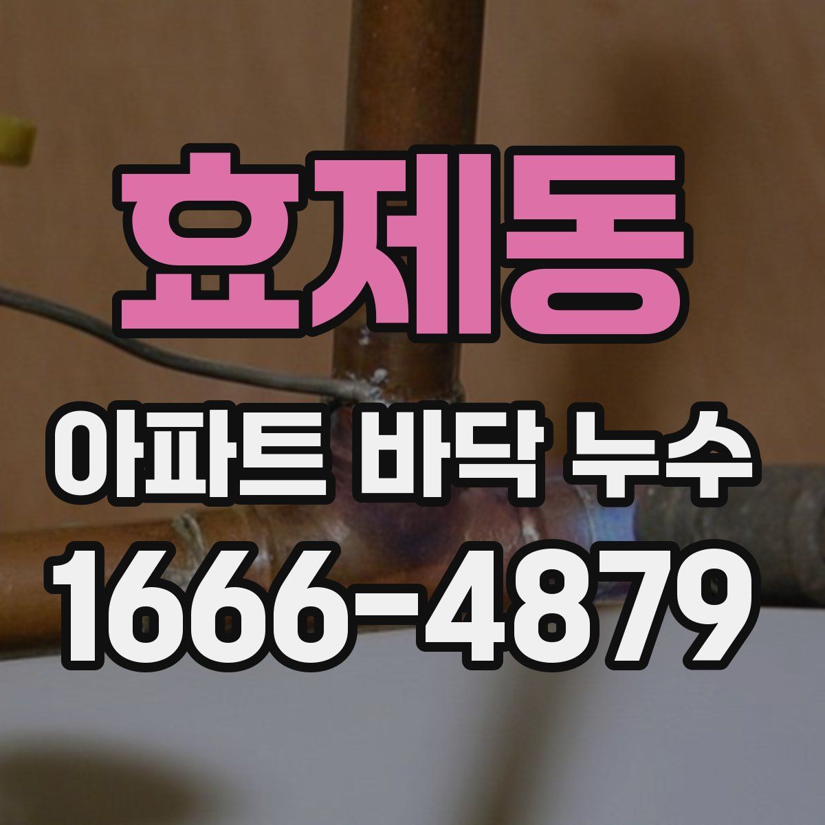 효제동 아파트 바닥 누수