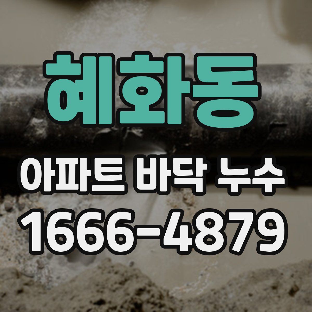 혜화동 아파트 바닥 누수