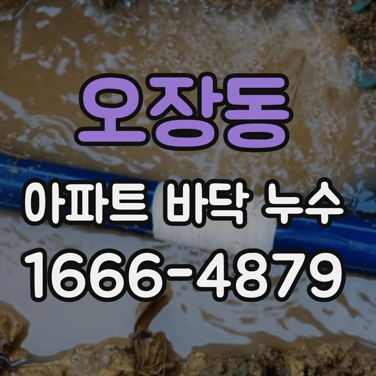오장동 아파트 바닥 누수