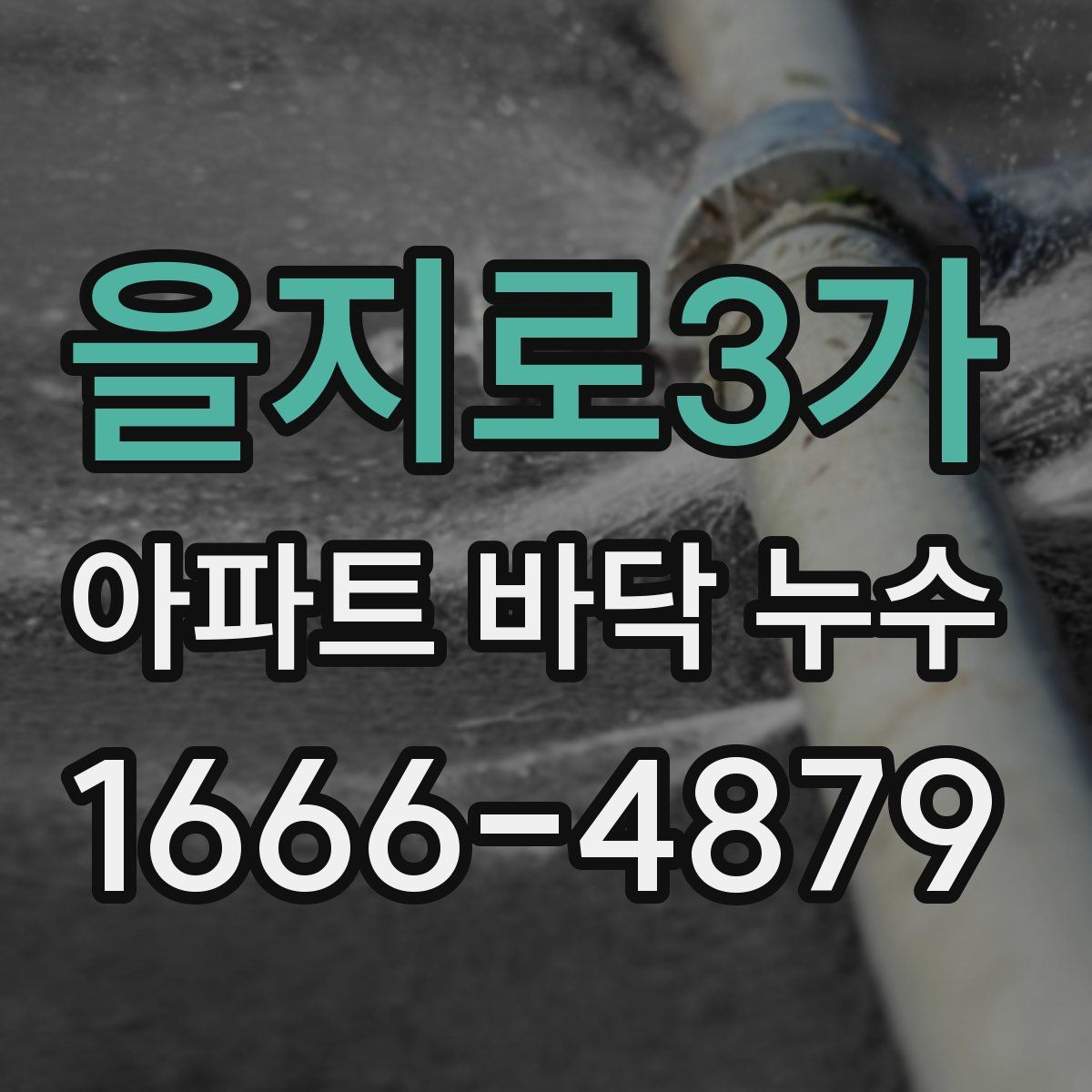 을지로3가 아파트 바닥 누수