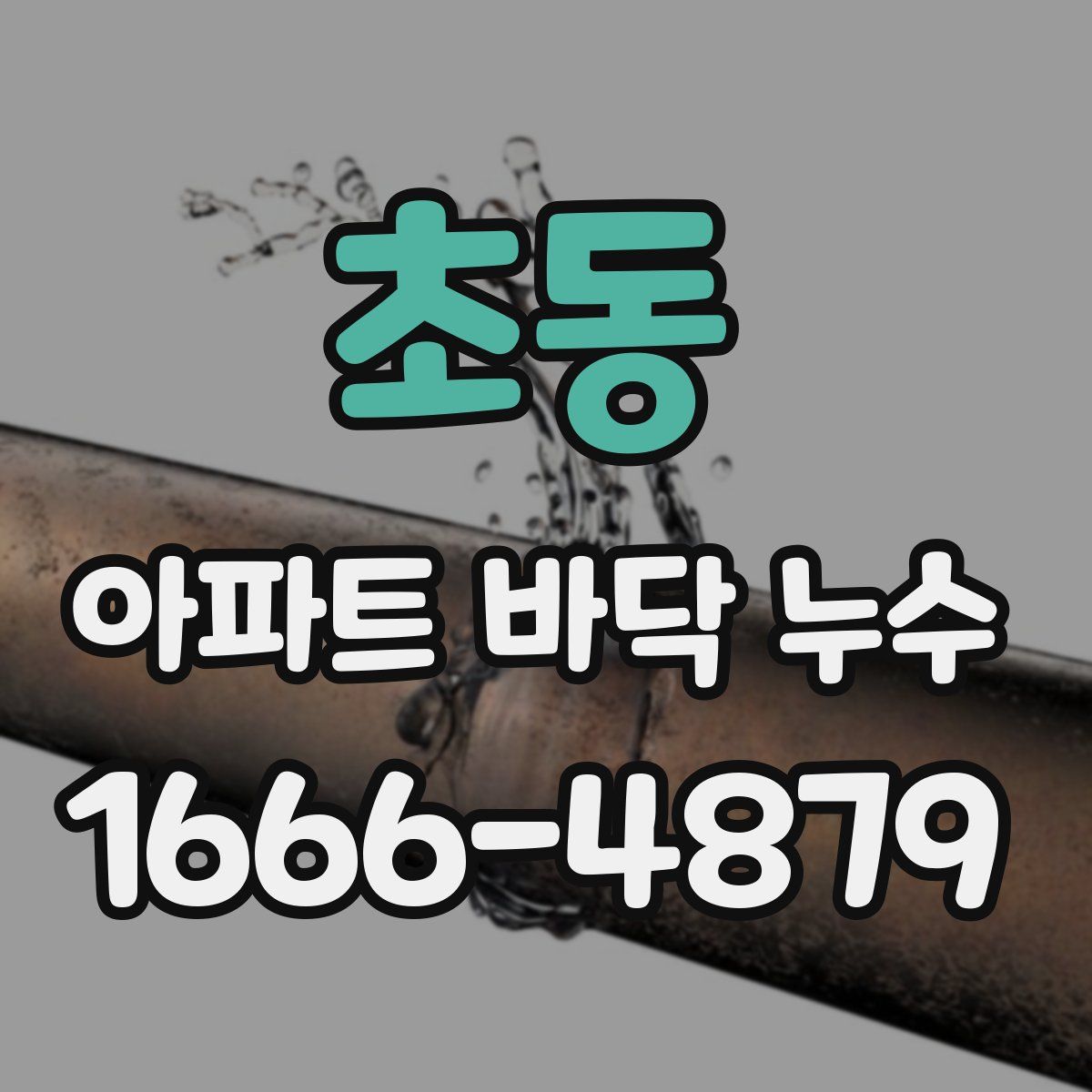 초동 아파트 바닥 누수