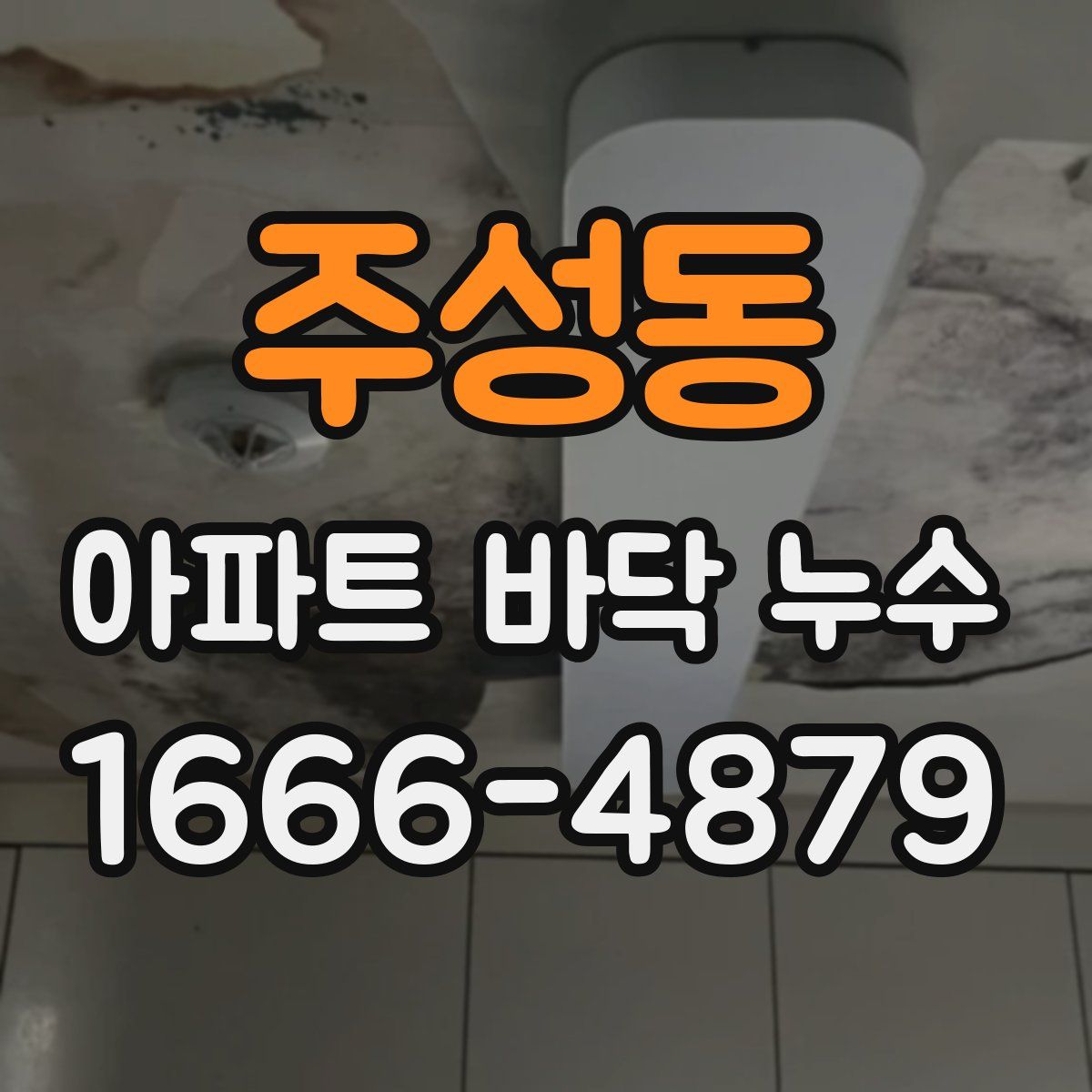 주성동 아파트 바닥 누수